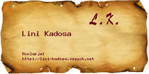 Lini Kadosa névjegykártya